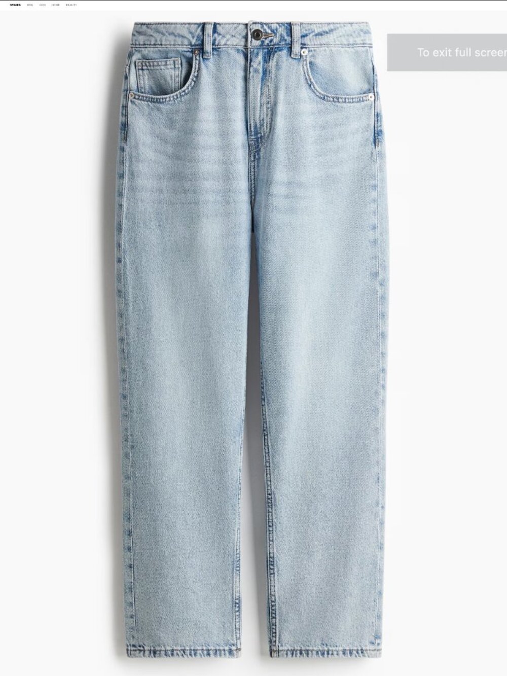 Vintage-style H&M ankle-length jeans